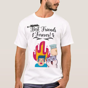 T-shirt Meilleurs Amis Pour Toujours - Jolie Amitié Citati