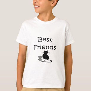 T-shirt Meilleurs amis-- Souris et chat