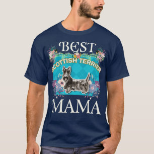 T-shirt Meilleurs Cadeaux De Terrier Mama écossais Pour Le