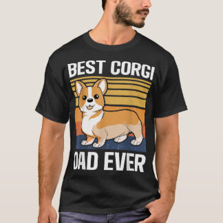 T-shirt Meilleurs Corgi papa jamais
