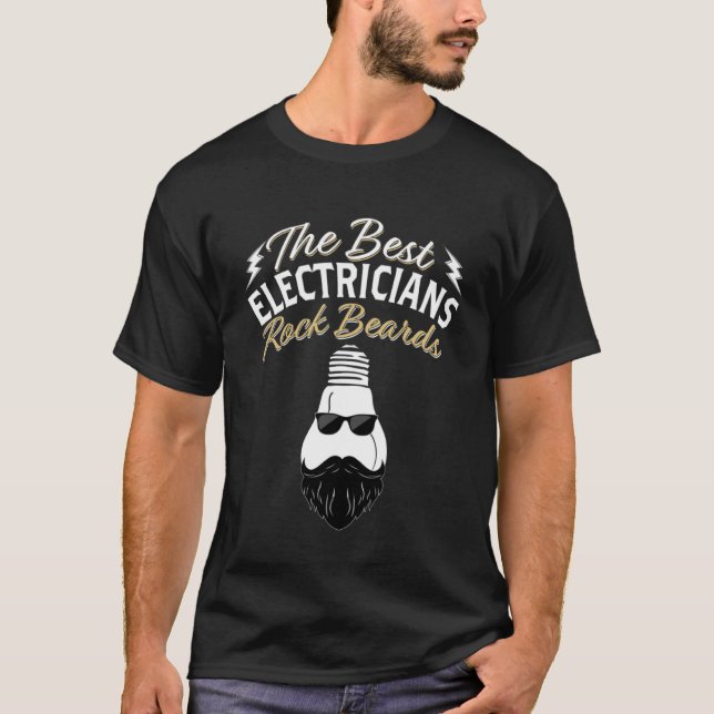 T-shirt Meilleurs Electriciens barbes rocheuses Tension Li (Devant)