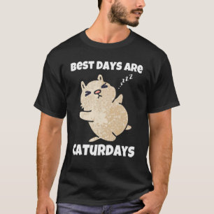 T-shirt Meilleurs Jours Sont Des Caturdays   Chat