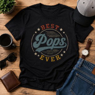 T-shirt Meilleurs papas de tous les temps Rétro Vintage f