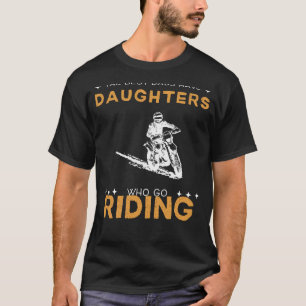 T-shirt Meilleurs Pères : Filles Qui Va À Riding Drôle Tee