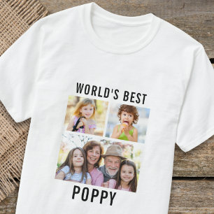T-shirt Meilleurs petits-enfants de Poppy au monde 3 Colla