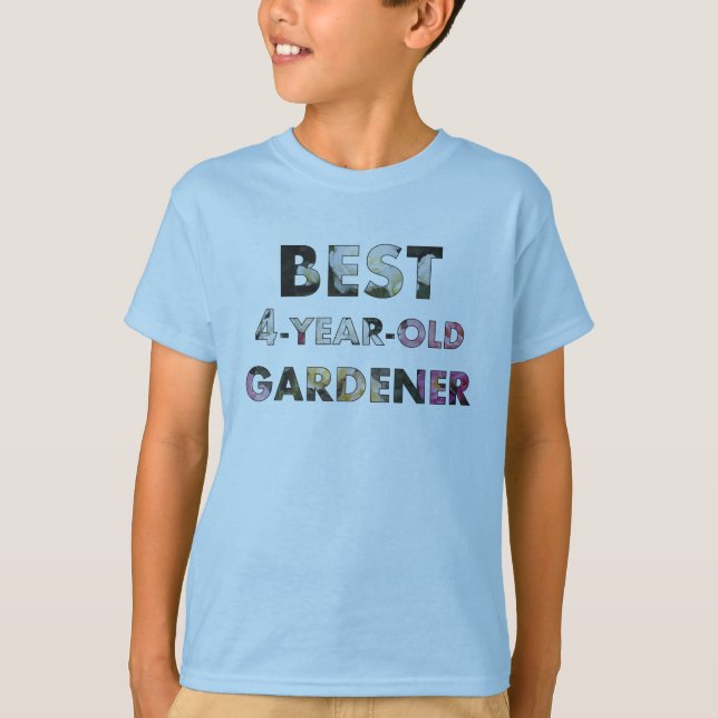 T-shirt Meilleurs Roses de jardinier de 4 ans (© Mira) (Devant)