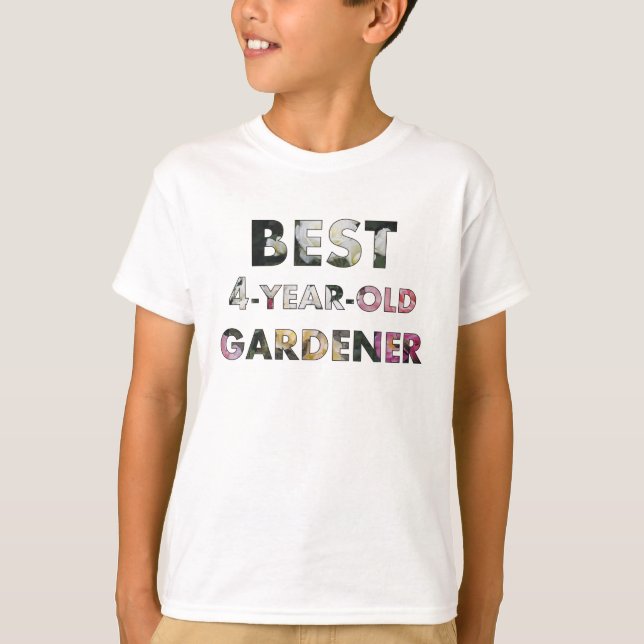 T-shirt Meilleurs Roses de jardinier de 4 ans (© Mira) (Devant)