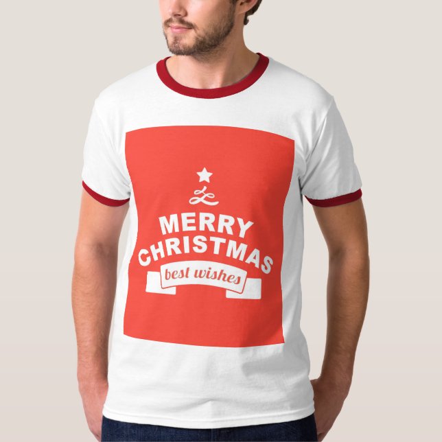 T-shirt Meilleurs voeux de Noël (Devant)