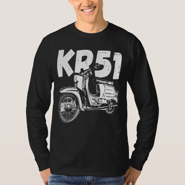 T-shirt Mein Moped Kr51 Swallow Driver Simson Idea (Devant)