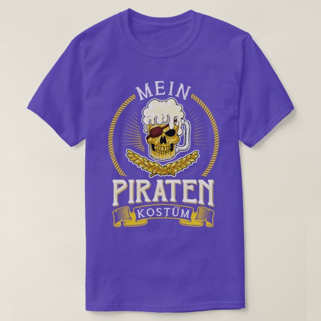 T-shirt Mein Piraten Kostm Fasching Karneval (Design devant)