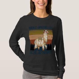 T-shirt Meinz Offizielles Schlaf Sloth Alpaca Lama