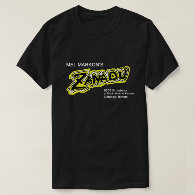 T-shirt Mel Markon, Zanadu, Chicago, Illinois (Design devant)