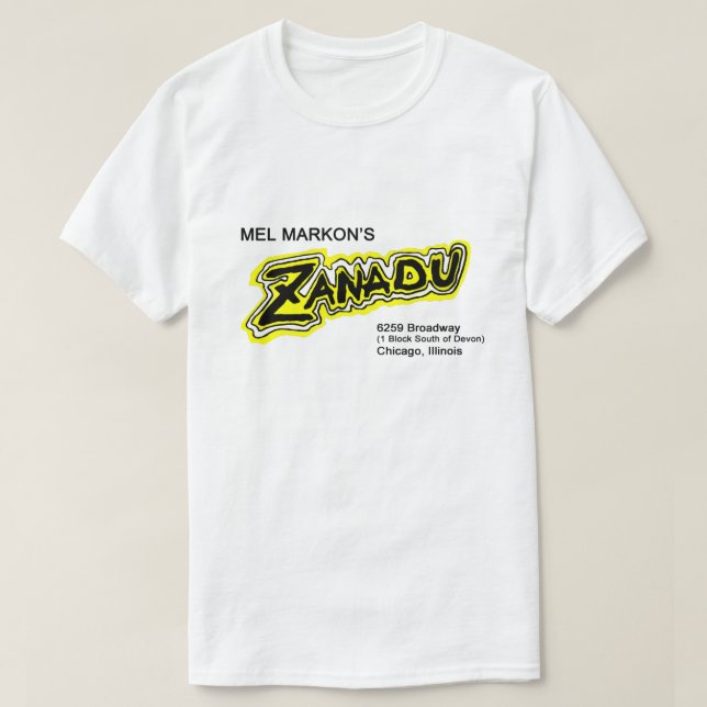 T-shirt Mel Markon's, Zanadu, Chicago, Illinois (Design devant)