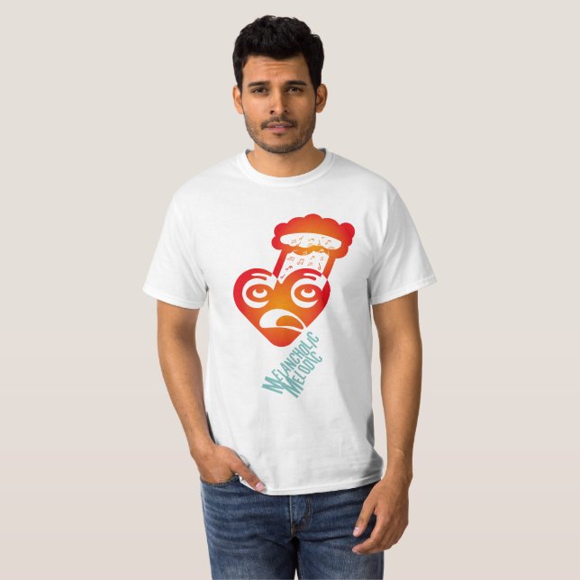 T-SHIRT MELANCHOLIC MEDOLIC BY MASANSER PIXELAT (Devant entier)