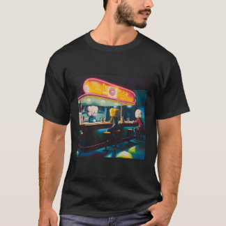 T-shirt Melancholy Diner tard dans la nuit