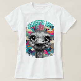T-shirt Melancholy Rainbow Ostrich Women's Tee
