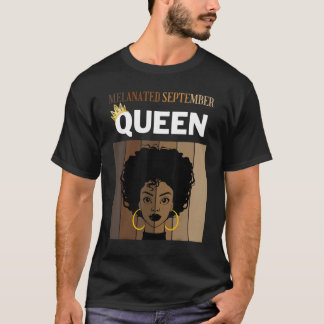 T-shirt Melané Septembre Queen Africaine Américaine Femme