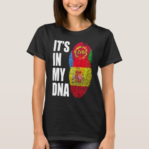 T-shirt Mélange ADN Drapeau Patrimoine Espagnol et Érythré