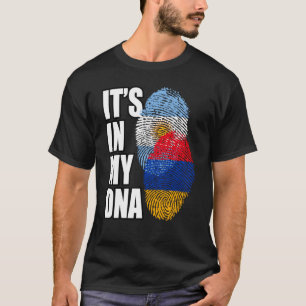 T-shirt Mélange Arménien Et Argentin Drapeau Dna Hérita