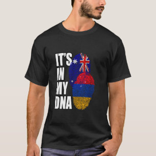 T-shirt Mélange Arménien Et Australien Drapeau Dna Héritag