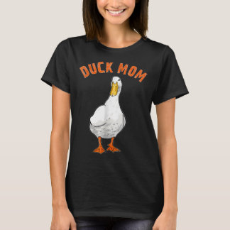 T-shirt Mélange Canard Maman Amour Illustration Don Canard
