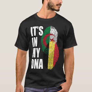 T-shirt Mélange D'ADN Belge Et Algérien Patrimoine Du Drap