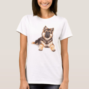 T-shirt Mélange de berger allemand de Collie Bordure