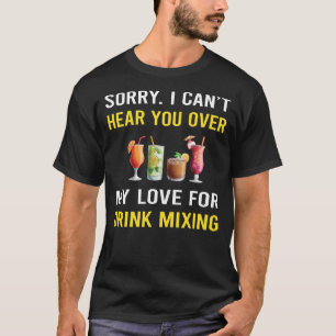 T-shirt Mélange de boissons Mixologue Mixologie Service de