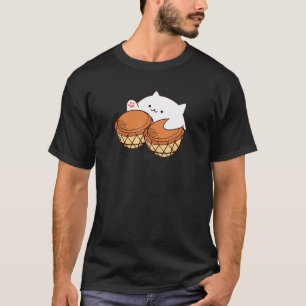 T-shirt Mélange de chat Bongo Mème de chat mignon 1