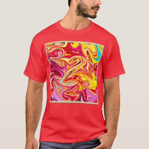 T-shirt Mélange de couleurs artistiques