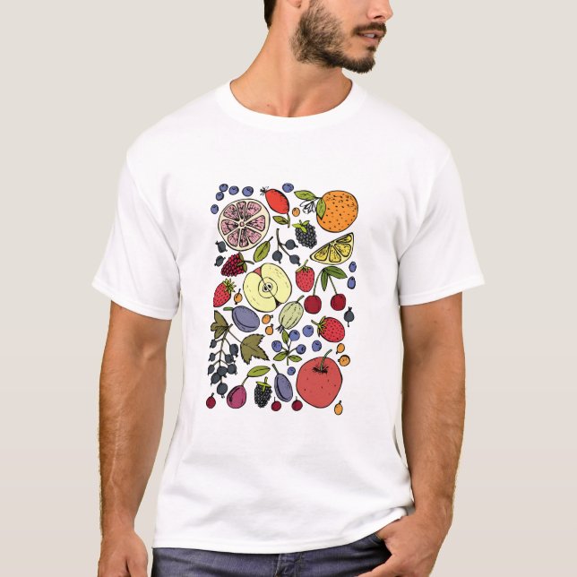 T-shirt "Mélange de fruits colorés" (Devant)