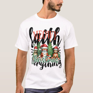 T-shirt Mélange de Noël mignon et drôle
