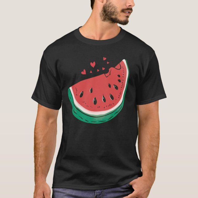 T-shirt Mélange de pastèque Melon saison de vacances d'été (Devant)
