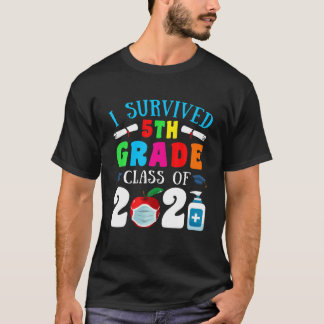 T-shirt Mélange D'Études De 5E Année I Survécu 5E Année Cl