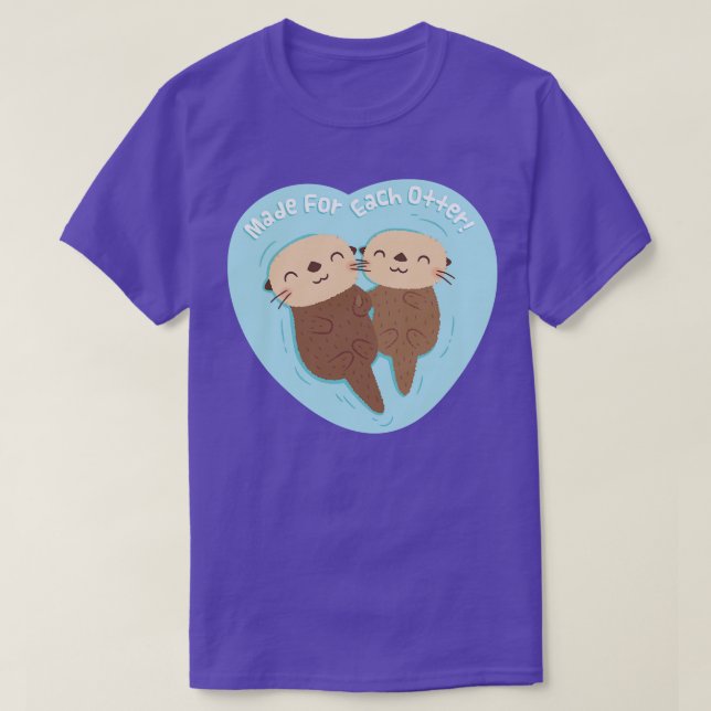 T-shirt Mélange fait pour chaque jeu de loutre (Design devant)