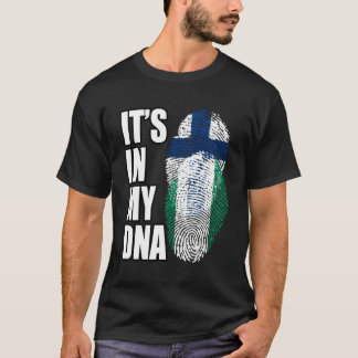 T-shirt Mélange Finlandais Et Nigérian Dna