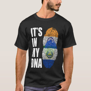 T-shirt Mélange indien et salvadorien Drapeau ADN Patrimoi