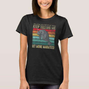 T-shirt Mélange Manatee De Vache De Mer Dugong Manatee Ani