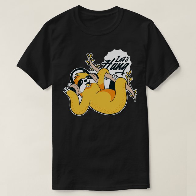 T-shirt Mélange toon Sloth Permet de tenir (Design devant)