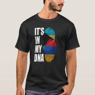 T-shirt Mélanger L'ADN Arménien Et Bahaméen Patrimoine Du