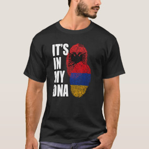 T-shirt Mélanger L'ADN Et L'ADN De L'Arménie Et De L'Alban
