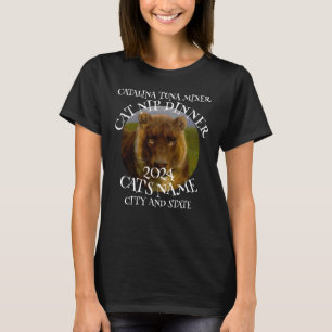 T-shirt Mélangeur de chat Thon Meilleur vin pour animal de