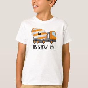 T-shirt mélangeur de ciment à tout âge  voici comment j