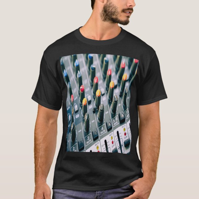 T-shirt Mélangeur de musique pour hommes Sound Studio T Sh (Devant)