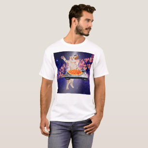 T-shirt Mélangeur de Tourne-disque de chat DJ