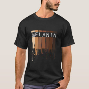 T-shirt Melanin Afro-Américain Noir Melanin