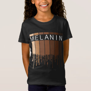 T-Shirt Melanin Afro-Américain Noir Melanin