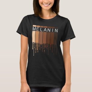 T-shirt Melanin Afro-Américain Noir Melanin