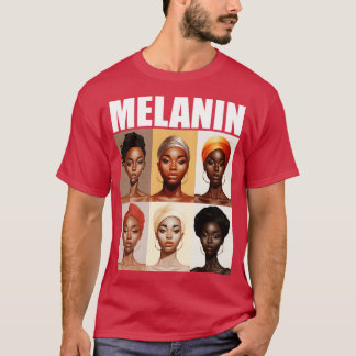 T-shirt Melanin Afrocentrique Black Pride Afro Femmes