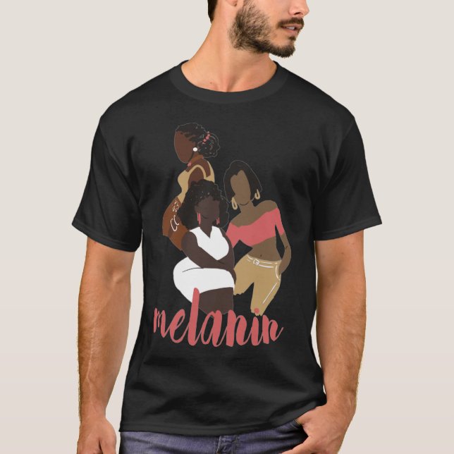 T-shirt Melanin Black Love Black Excellence Femmes de coul (Devant)